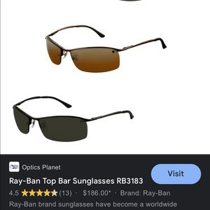 Men’s Ray Ban bronze RB3183 Sunglasses - used - WITH original case.